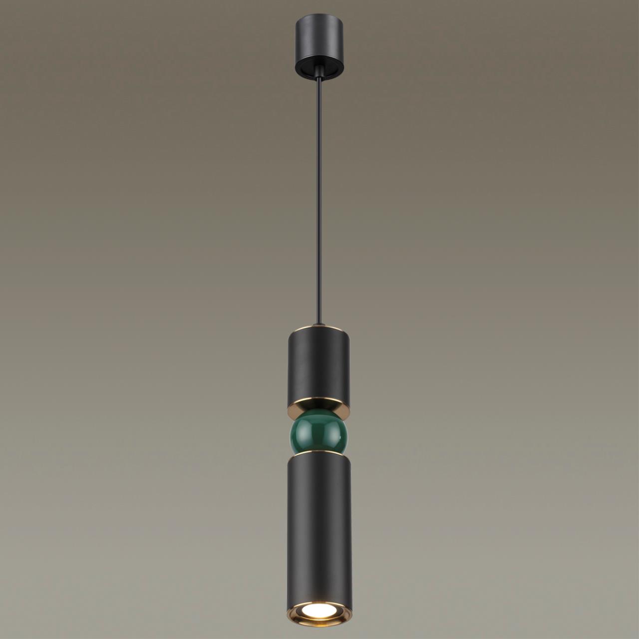 4075/5L L-VISION ODL19 397 черный/золото/зеленый Подвес GU10 1*5W SAKRA — изображение 5