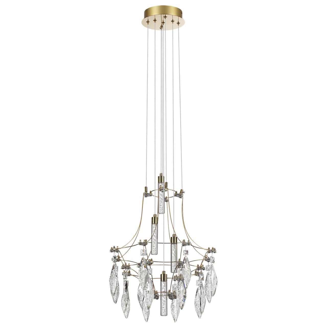 7000/35L CLASSIC ODL_EX25 069 Подвесной светильник металл/хрусталь/нерж сталь IP20 LED 35W 4000K 220-240V FLAMENCO