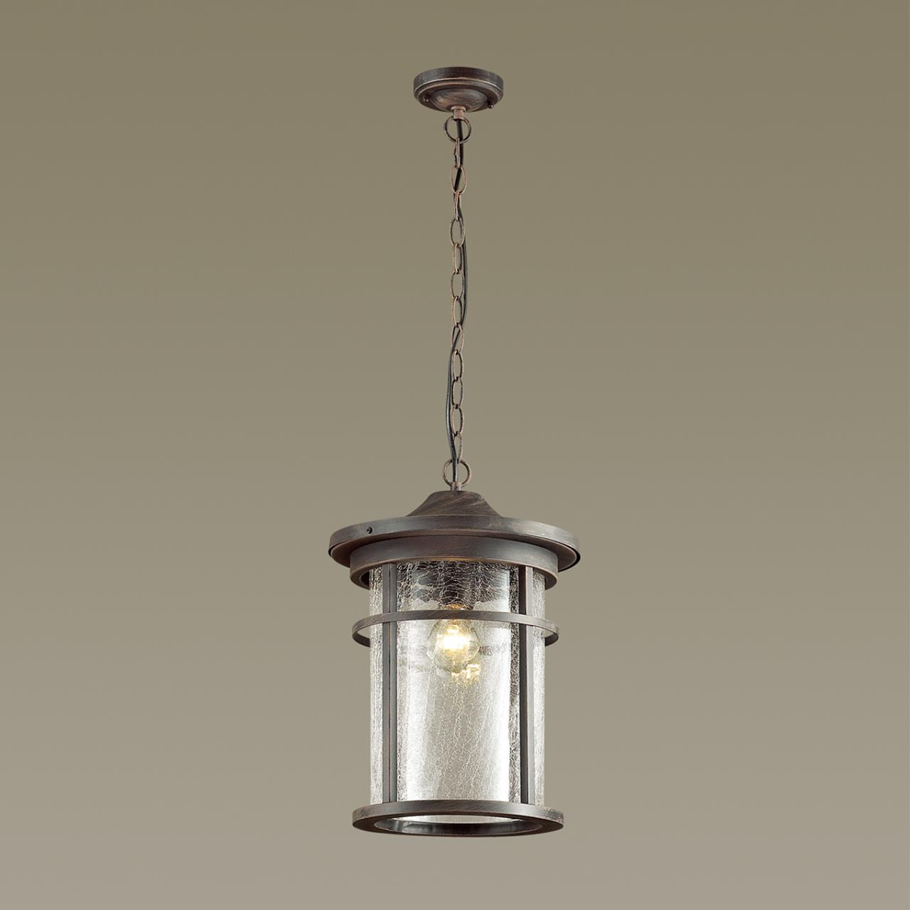 4044/1 NATURE ODL18 699 коричневый/патина Уличный светильник-подвес IP44 E27 60W 220V VIRTA — изображение 5
