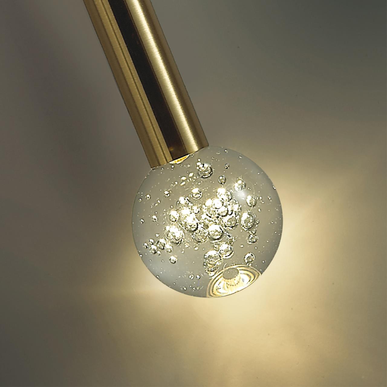 4374/3LA HIGHTECH ODL26 279 Подвесной светильник золото/хрустальн. стекло/металл IP20 LED 3W 400Лм 3000K 220-240V FIANO — изображение 6