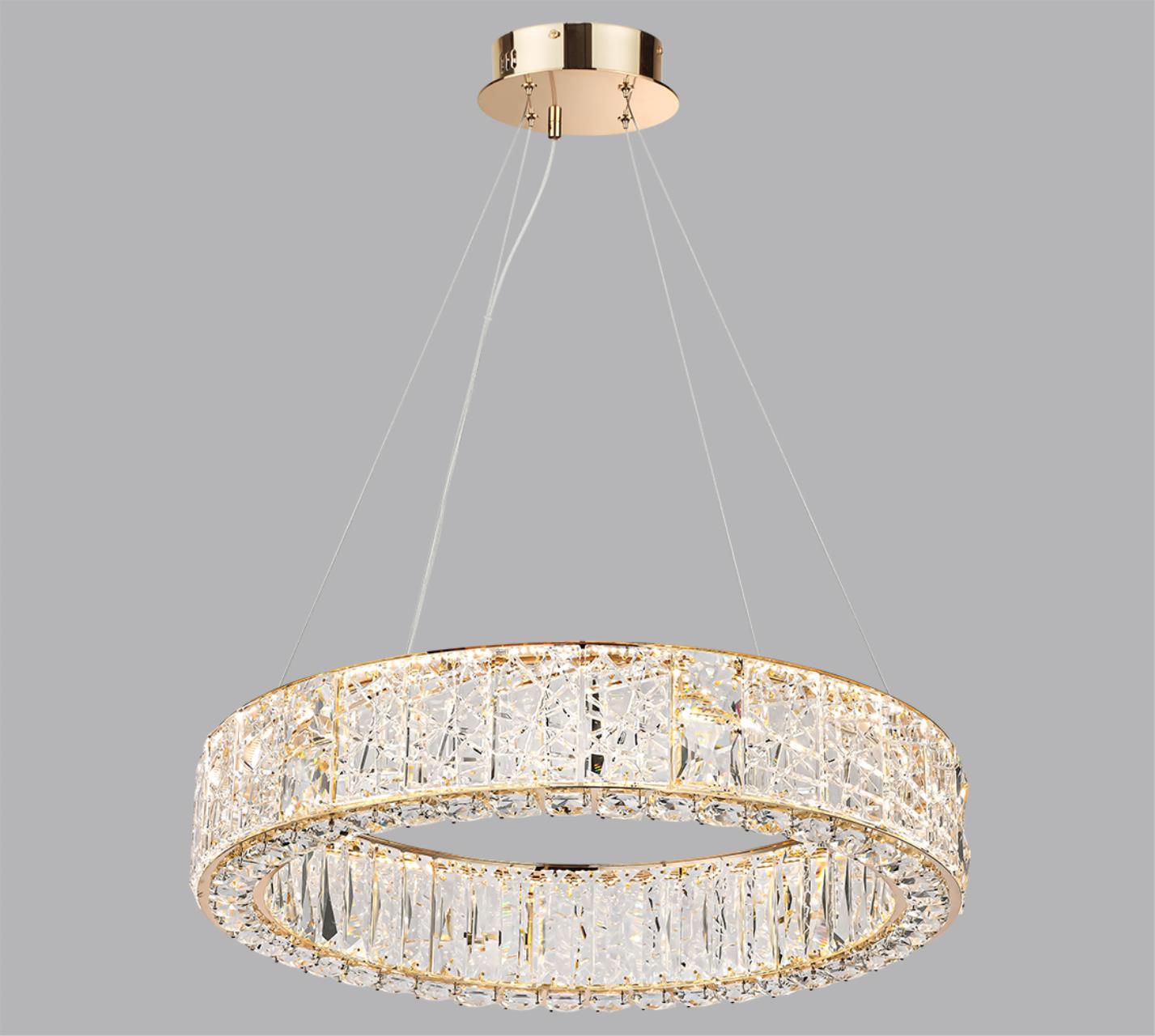5071/70L HALL ODL24 595 золото/прозрачный/металл/хрусталь/стекло Люстра LED 52W 3700K VERSION — изображение 4