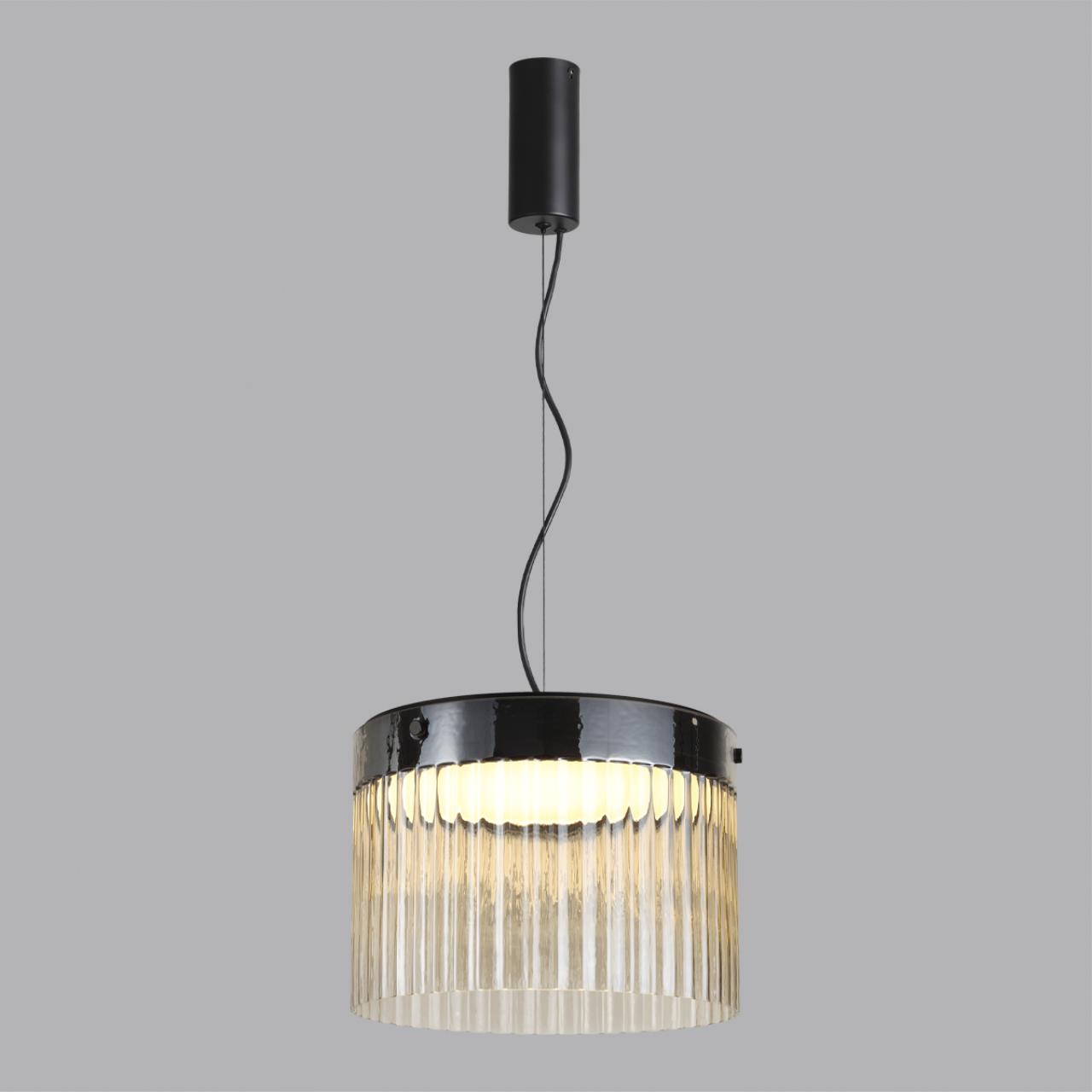 5047/24L L-VISION ODL24 000 черный/светл.янтарный/металл/стекло Подвес LED 24W 4000К 2715Лм PILLARI — изображение 4