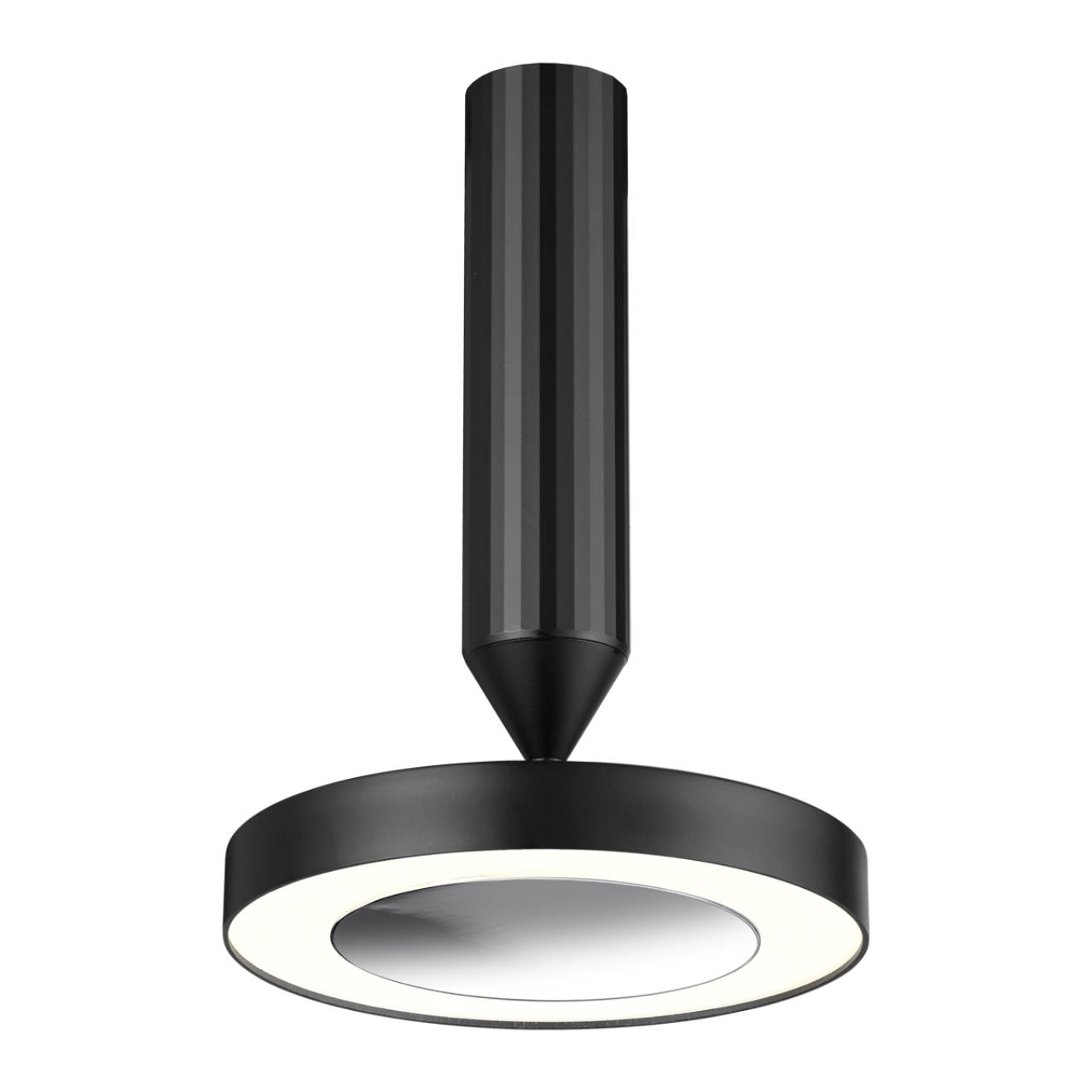 359279 OVER NT23 280 черный Светильник накладной светодиодный IP20 LED 18W 85-265V 1350Лм 3000К MIRROR — изображение 4