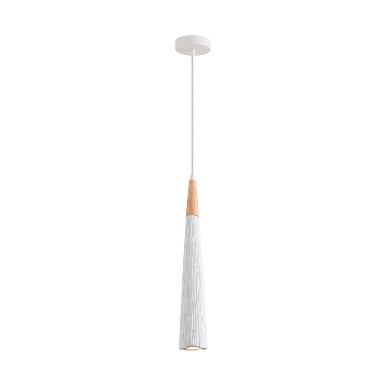8352/1C SUSPENTIONI LN26 325 белый/бежевый, металл/дерево/цемент Подвес GU10 LED 5W 220V EOLIANA — изображение 5