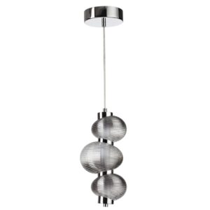 5096/12L L-VISION ODL25 361 хром/дымчатый градиент/металл/стекло Подвес LED 12W 4000K 1492Лм BRUCO