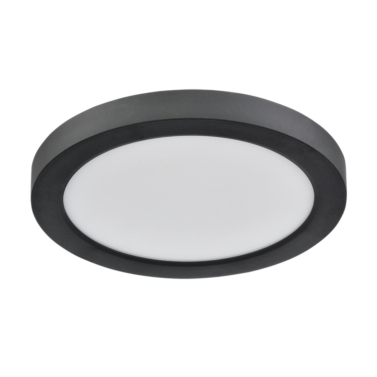7788/12L MITRA LED SN 537 Светильник пластик/белый/черный LED 12Вт 3000/4000/6500К D170 IP44 CCT/датчик движения NEBULA BLACK