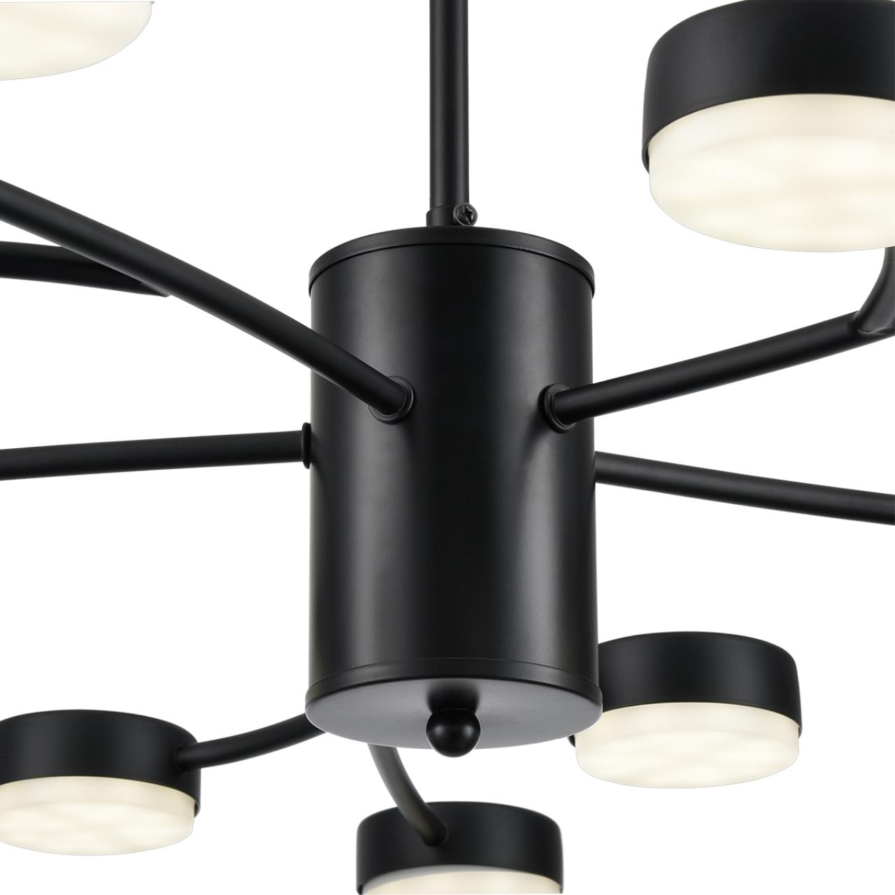 8117/15 COMFI LN26 235 черный, металл Люстра LED GX53 15*7W 220V TORINA — изображение 2