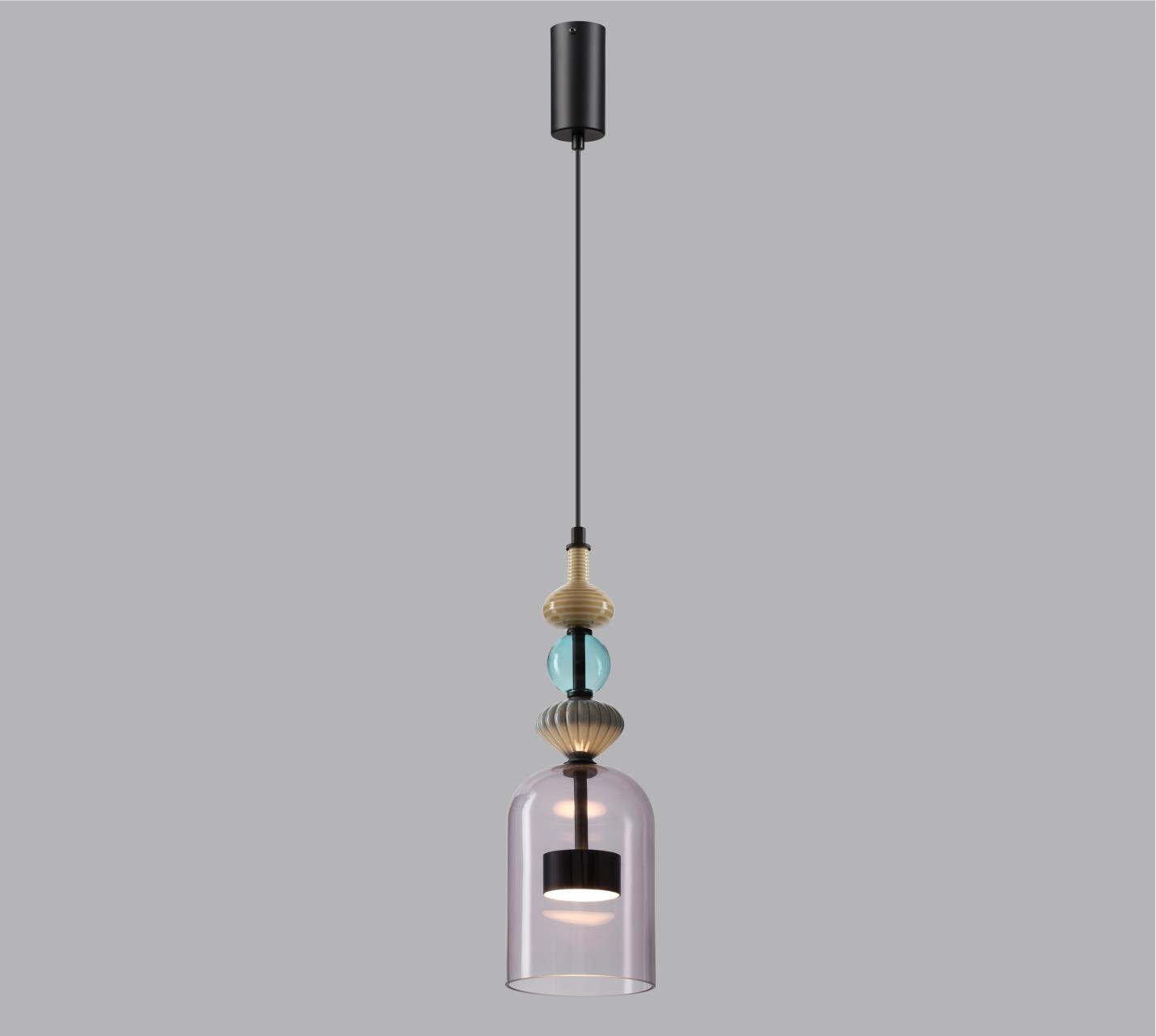 5046/12LA L-VISION ODL24 368 черный/фиолетовый/металл/стекло/керамика Подвес LED 12W 4000К 1400Лм PALLETA — изображение 4
