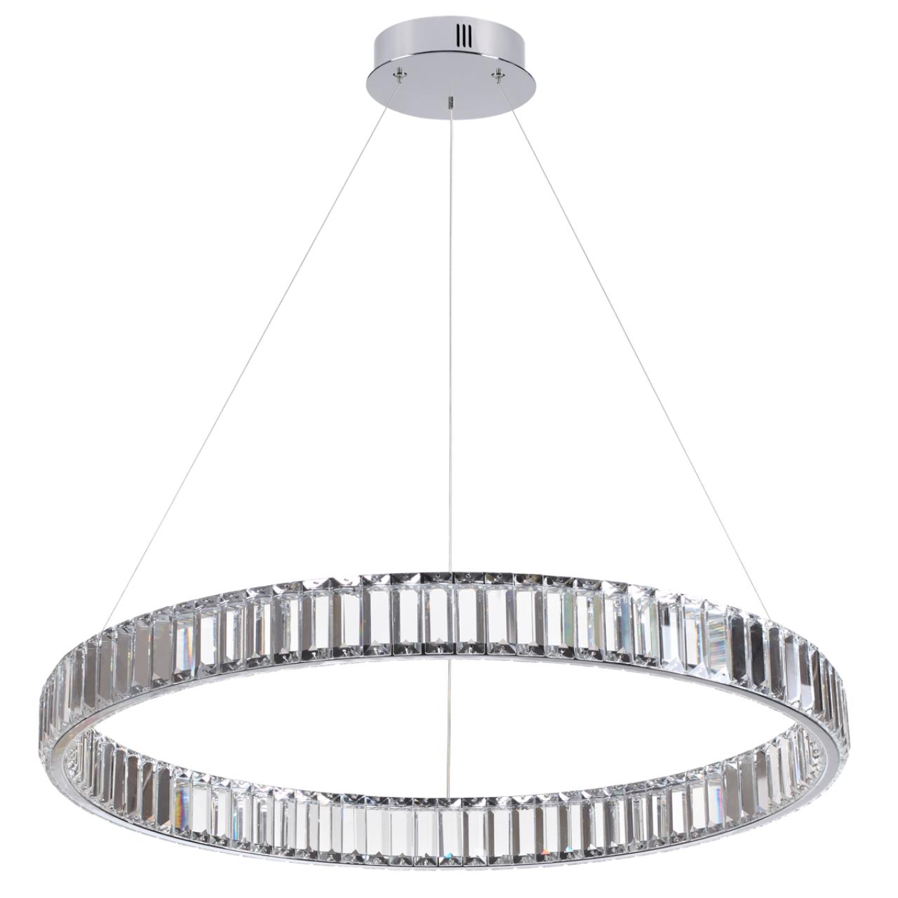 4930/45L L-VISION ODL24 591 хром/прозрачный металл/хрусталь Люстра LED 45W 4000K 5350Лм VEKIA — изображение 7