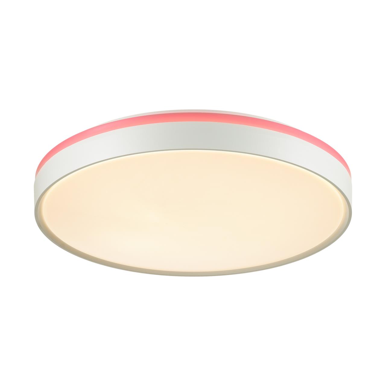 7708/DL COLOR SN 154 Светильник пластик/белый/розовый LED 48Вт 4000К D420 IP43 KEZO PINK
