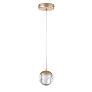 8083/1A LEDIO LN25 000 золото/прозрачный, металл/акрил Подвесной светильник LED 3W 4000K 220V RIMINI