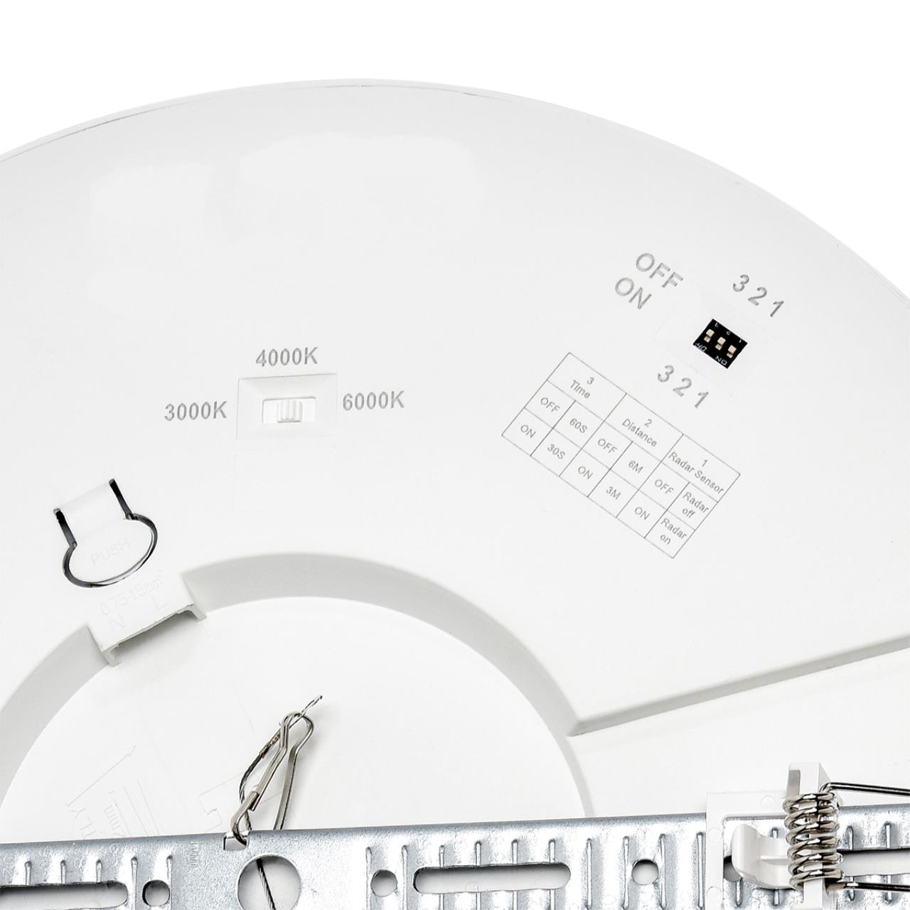 7790/24L MITRA LED SN 000 Светильник пластик/белый LED 24Вт 3000/4000/6500К D300 IP44 CCT/датчик движения NEBULA WHITE — изображение 8