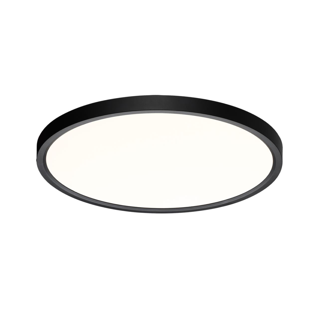 7660/32L MITRA LED SN 554 Светильник пластик/белый/черный LED 32Вт 3000/4000K D400 IP40 ALFA BLACK — изображение 6