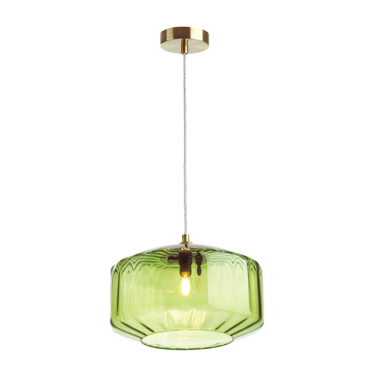 4783/1 PENDANT ODL21 409 зеленый/бронзовый Подвес E27 60W BINGA — изображение 4