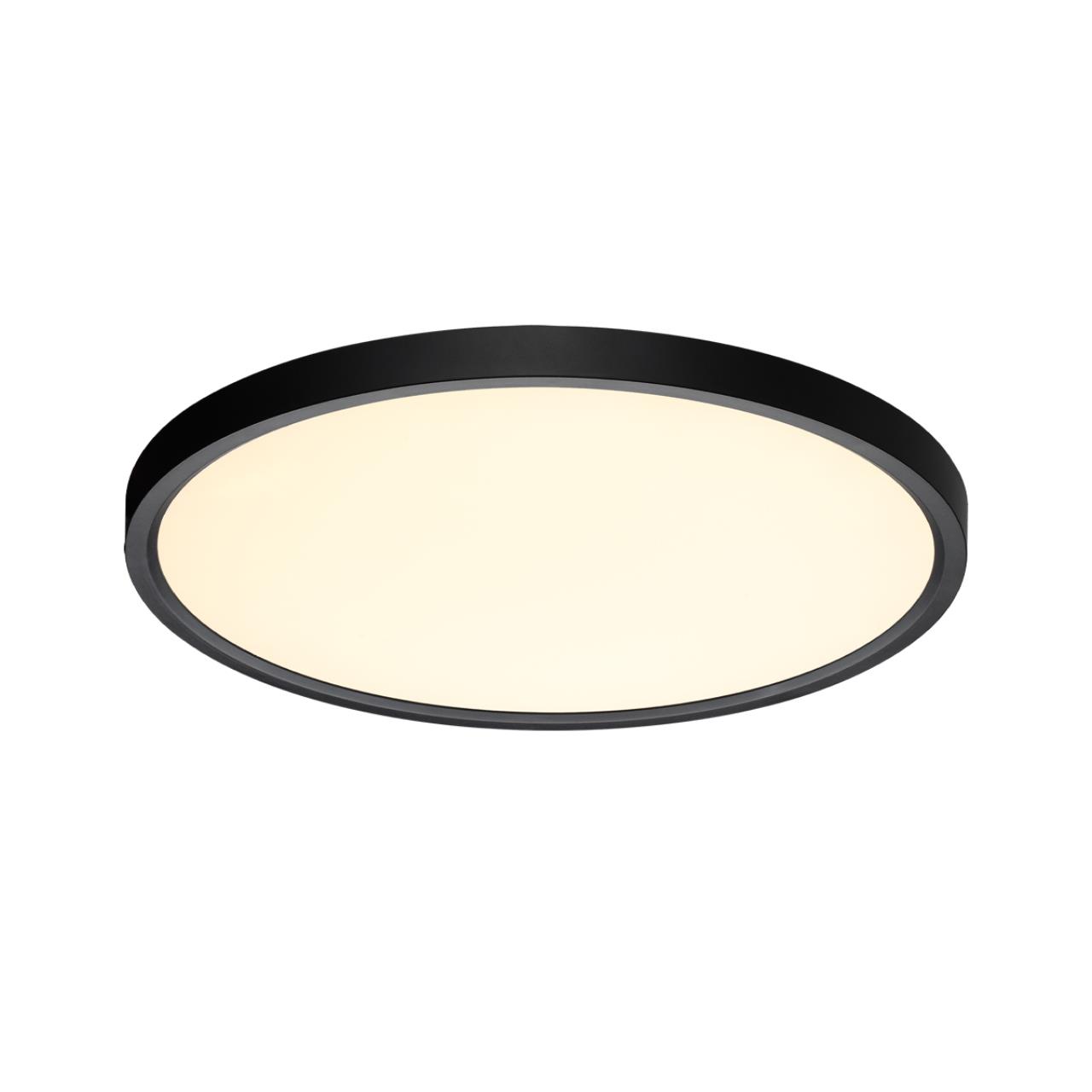 7660/32L MITRA LED SN 554 Светильник пластик/белый/черный LED 32Вт 3000/4000K D400 IP40 ALFA BLACK — изображение 3