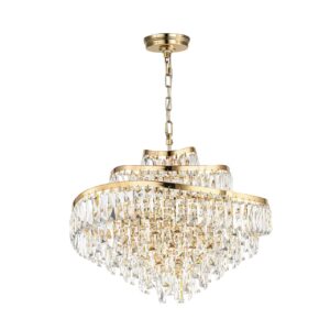 5073/12 HALL (В 2-х КОРОБКАХ) ODL24 605 золото/прозрачный/металл/хрусталь Люстра E14 12*40W WAYTA