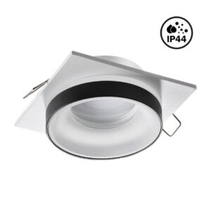 370788 SPOT NT21 594 белый/черный Светильник встраиваемый влагозащищенный IP44 GU10 9W 220V WATER