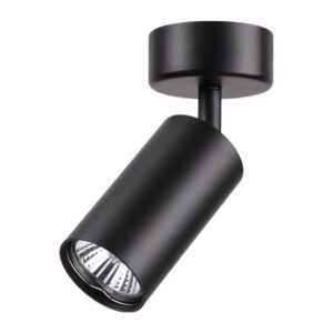 370417 OVER NT19 480 черный Накладной светильник IP20 GU10 50W 220V PIPE