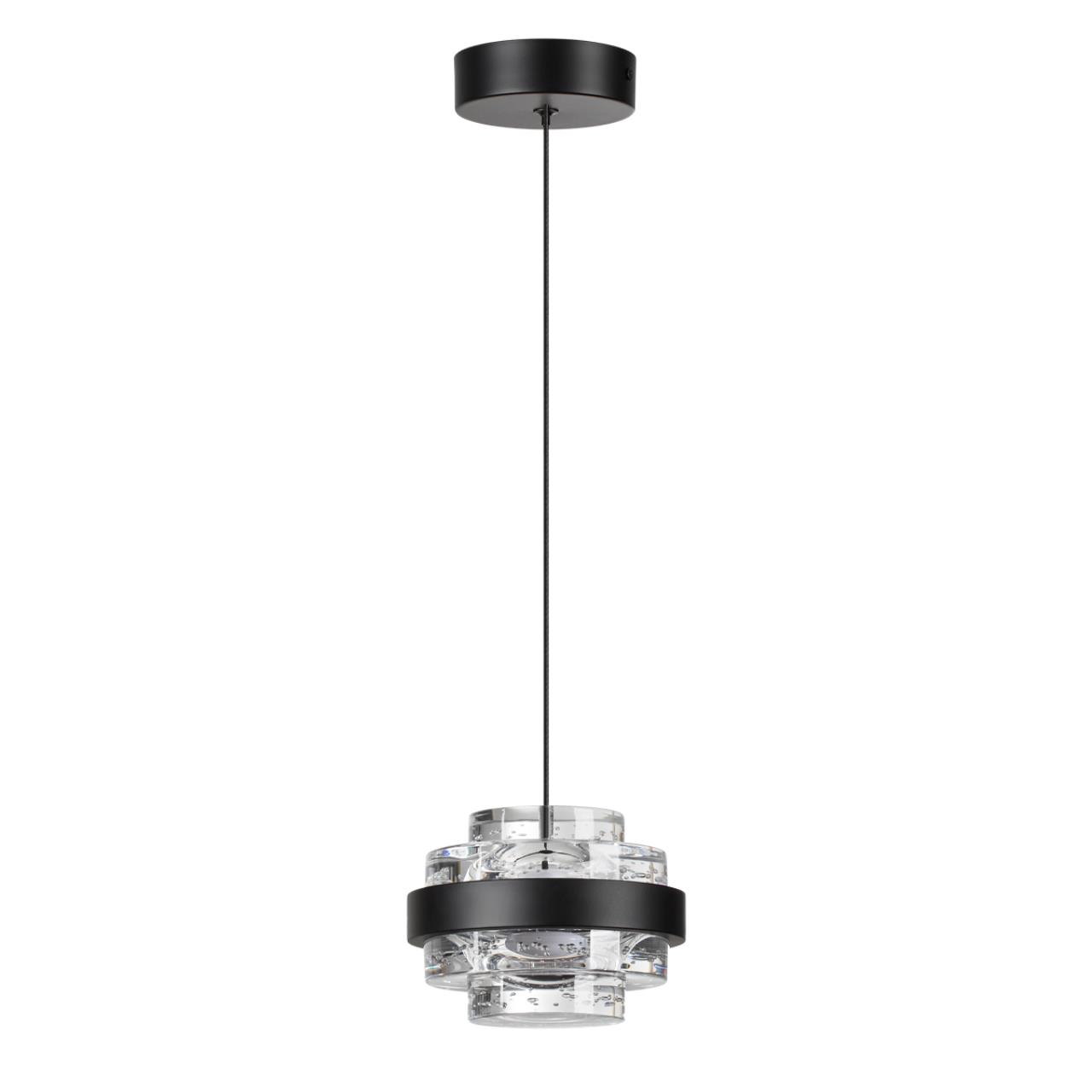 5031/6L L-VISION ODL24 000 чёрный/металл/акрил Подвес LED 6W 4000K 432лм KLOT