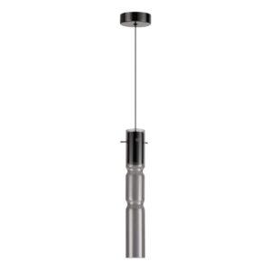 5059/5L PENDANT ODL24 385 черный/дымчатый/металл/стекло Подвес LED 5W 3000K SCROW