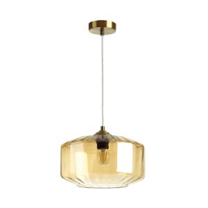 4747/1 PENDANT ODL21 409 янтарный/бронзовый Подвес E27 60W BINGA