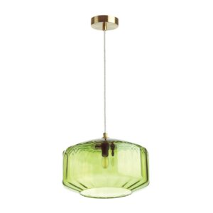 4783/1 PENDANT ODL21 409 зеленый/бронзовый Подвес E27 60W BINGA