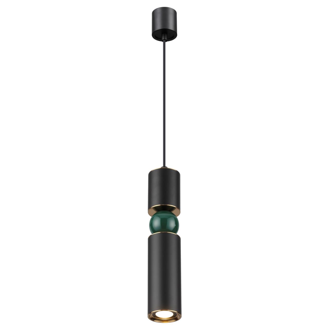 4075/5L L-VISION ODL19 397 черный/золото/зеленый Подвес GU10 1*5W SAKRA