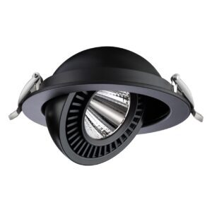 358818 SPOT NT21 530 черный Светильник встраиваемый светодиодный IP20 LED 18W 1600Лм 4000K 220V GESSO