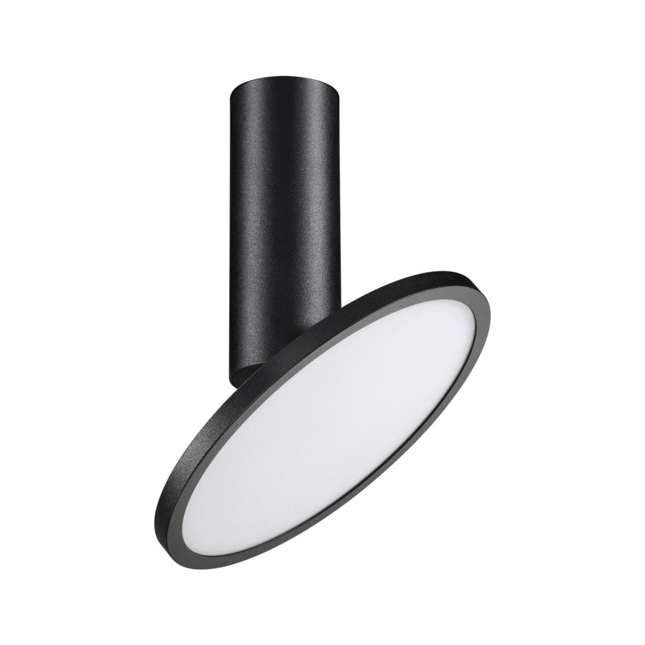 358346 OVER NT20 412 черный Светильник накладной IP20 LED 4000K 18W 85-265V HAT