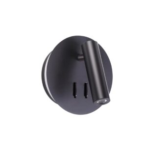 3911/9WL HIGHTECH ODL20 471 черн/металл Наст-й св-к с лампой д/чтения с выкл LED 9W 3000K 220V BEAM