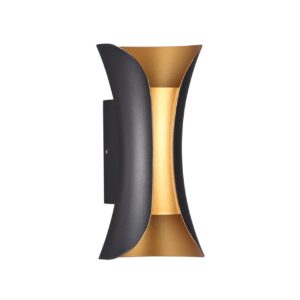 3886/6BG HIGHTECH ODL20 501 черн/золот/металл Настен.светильник LED 4000K 120° 6W 220V IP54 KRISTA