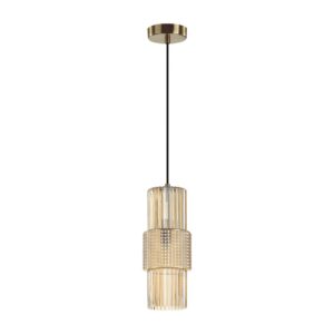 5019/1 MODERN ODL23 405 бронзовый/янтарный металл/стекло Подвес E14 1*40W PIMPA
