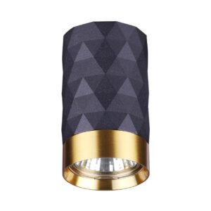 4287/1C HIGHTECH ODL22 329 черный/золотистый/металл Потолочный светильник IP20 LED GU10 max 10W AD ASTRUM