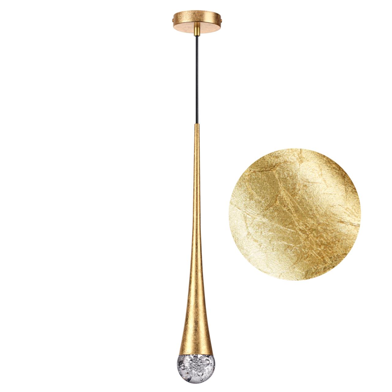 4278/1 L-VISION ODL21 241 прозрачн/золот фольг-ние Подвесной светильник IP20 GU10 LED max 6W GOTA