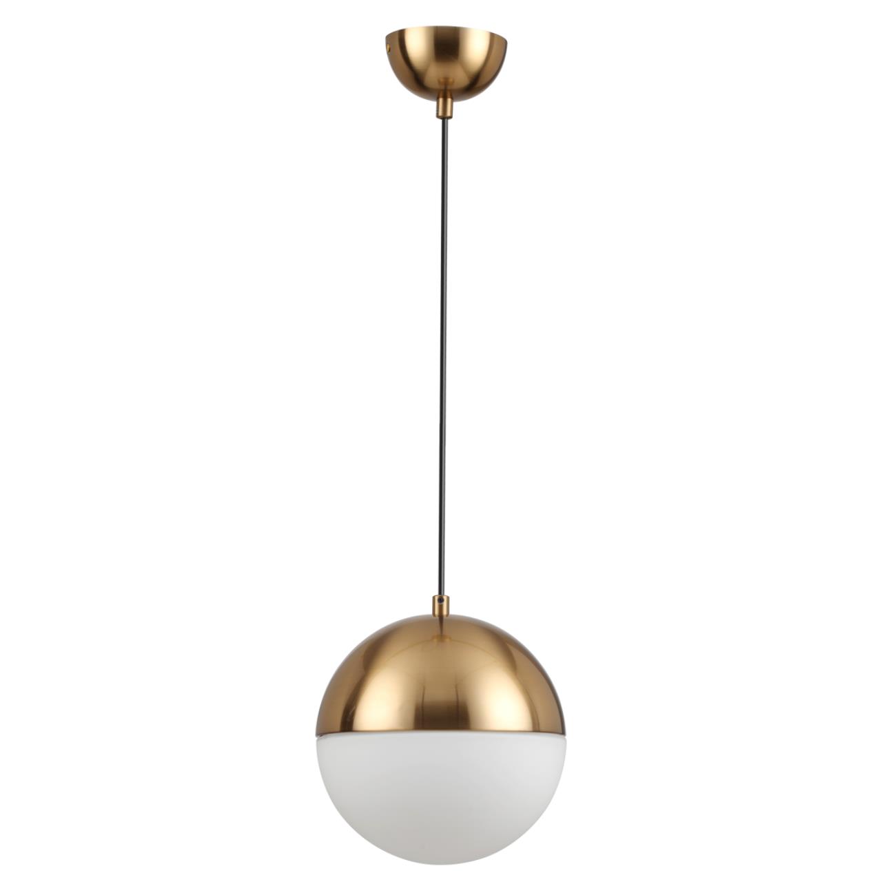 4960/1A PENDANT ODL22 393 античн.бронза/металл/белый/стекло Подвес E27 1*40W PINGA