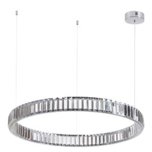 4930/45L L-VISION ODL24 591 хром/прозрачный металл/хрусталь Люстра LED 45W 4000K 5350Лм VEKIA