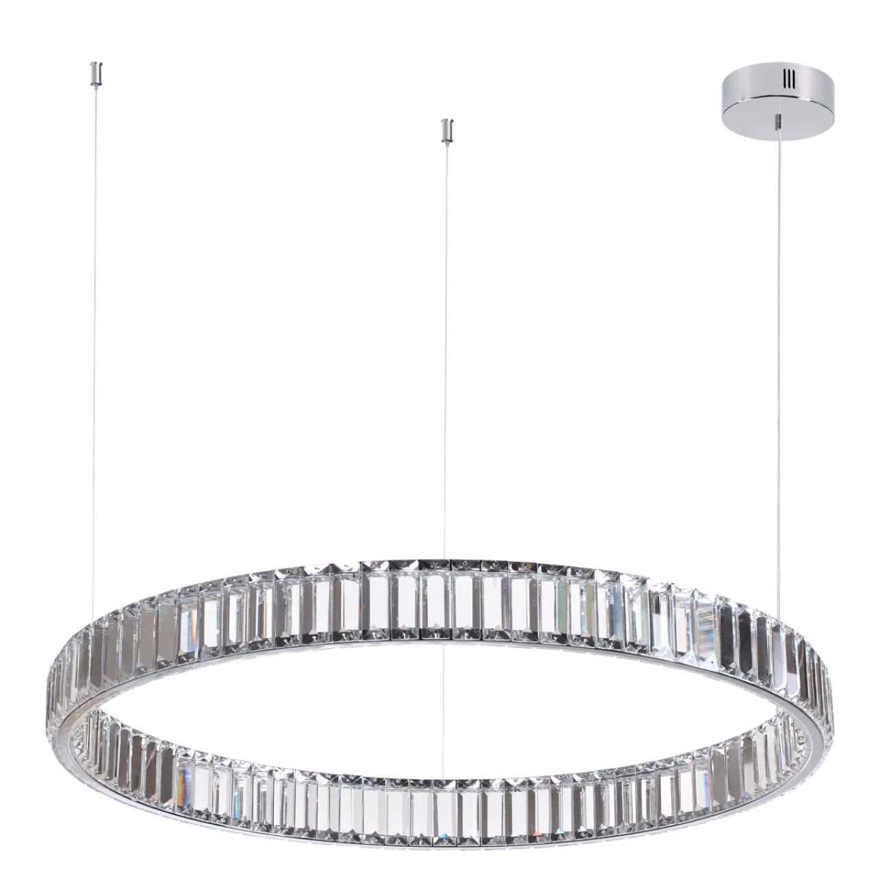 4930/45L L-VISION ODL24 591 хром/прозрачный металл/хрусталь Люстра LED 45W 4000K 5350Лм VEKIA