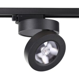 357987 PORT NT19 284 черный Светильник трековый однофазный трехжильный IP20 LED 3000К 12W 220V GRODA