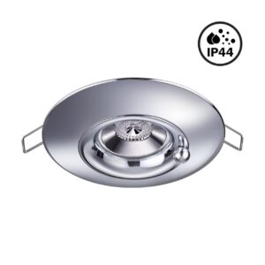 370790 SPOT NT21 596 хром Светильник встраиваемый влагозащищенный IP44 GU10 50W 220V WATER
