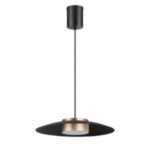358591 OVER NT21 440 черный/золото Светильник накладной светодиодный, провод 2м IP20 LED 4000K 18W 220-240V PILZ