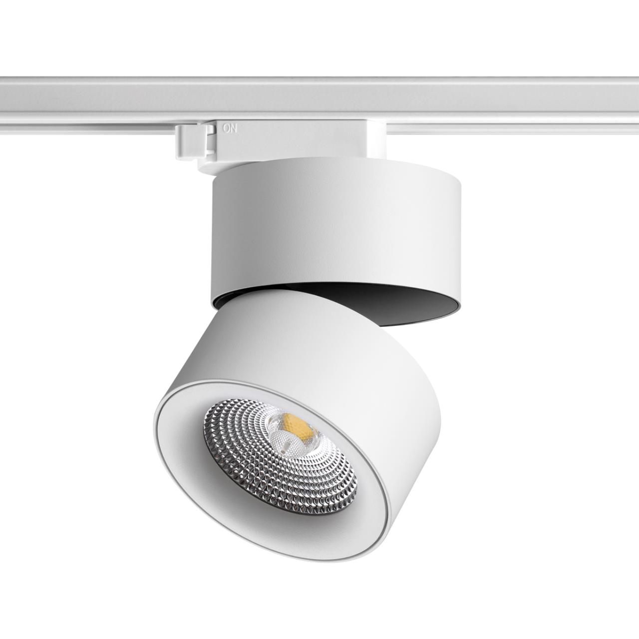 358786 PORT NT21 283 белый Светильник трековый однофазный трехжильный IP20 LED 25W 4000K 2200Лм 100-265V GRODA