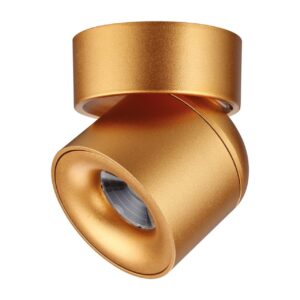 358810 OVER NT21 416 матовое золото Светильник накладной светодиодный IP20 LED 10W 850Лм 4000K 220V GESSO