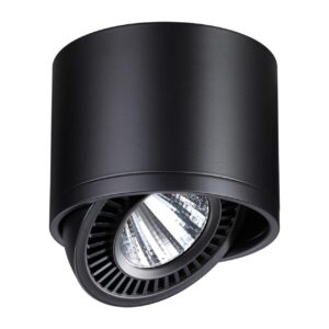 358814 OVER NT21 432 черный Светильник накладной светодиодный IP20 LED 18W 1600Лм 4000K 220V GESSO