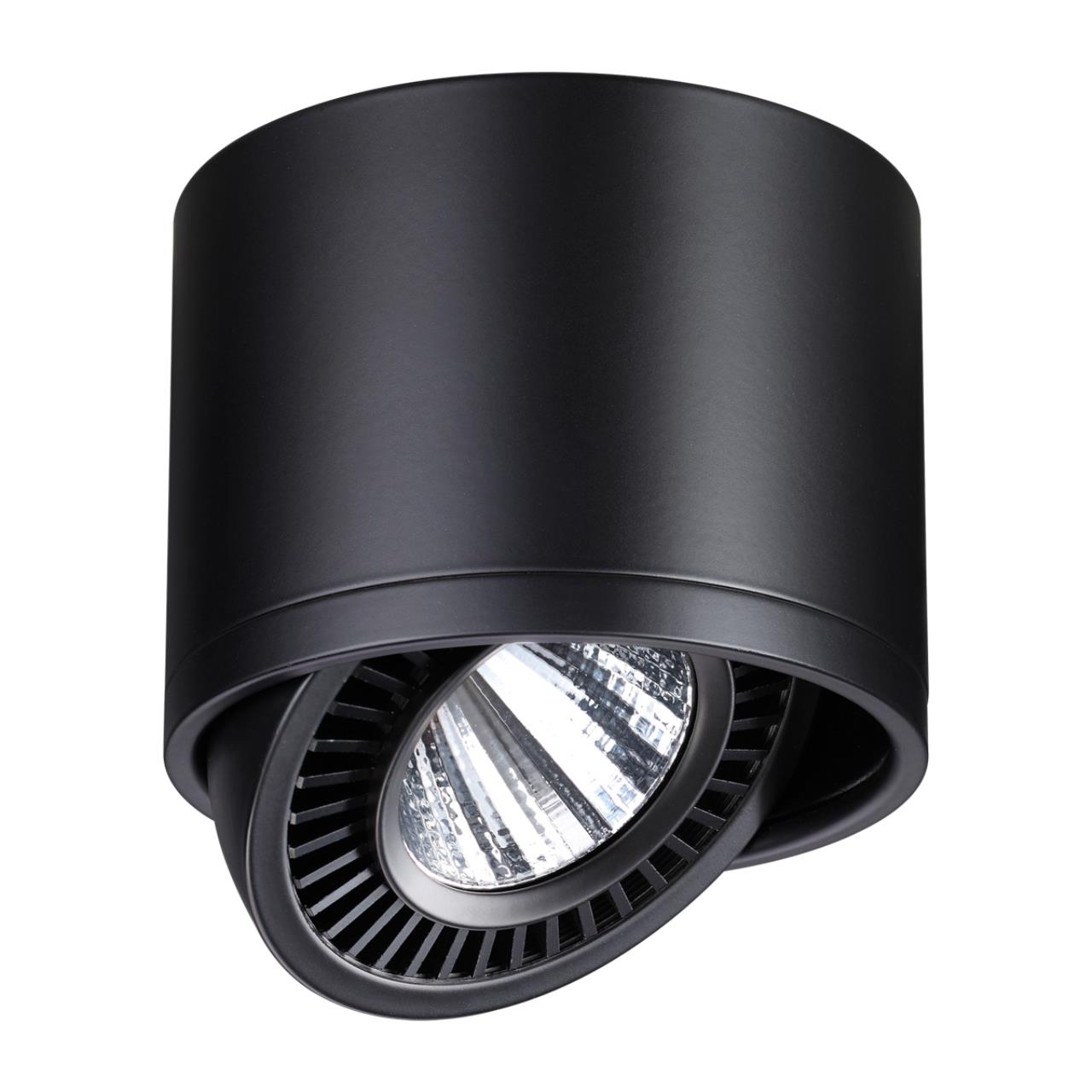 358814 OVER NT21 432 черный Светильник накладной светодиодный IP20 LED 18W 1600Лм 4000K 220V GESSO