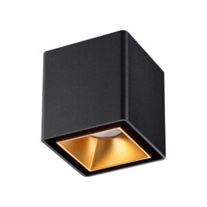 358487 OVER NT20 442 черный/золото Светильник накладной IP20 LED 4000K 10W 220V RECTE