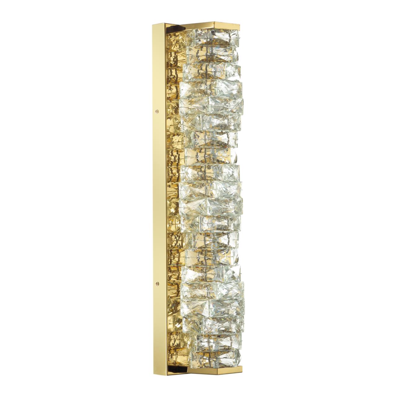 4999/15WL HALL ODL23 623 золотой/прозрачный/металл/хрусталь Бра LED 15W 4000K STRAZA