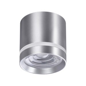 358493 OVER NT20 448 серебро Светильник накладной IP20 LED 4000K 12W 220V ARUM