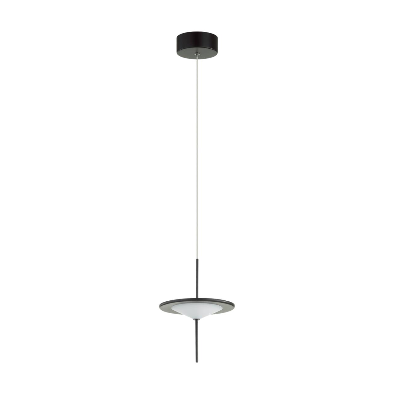 5012/10L L-VISION ODL23 389 черный/белый матовый металл/акрил Подвес LED 10W 3000K STEKA