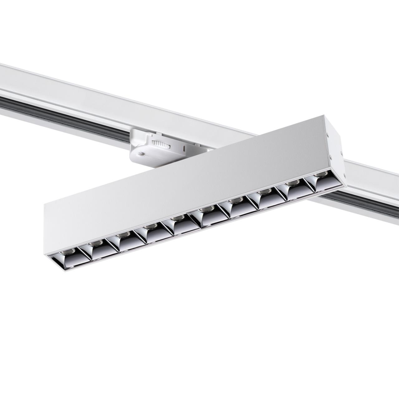 358862 PORT NT22 308 белый Светильник трехфазный трековый светодиодный IP20 LED 4000K 16W 220V ITER