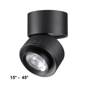 358946 OVER NT22 418 черный Светильник накладной светодиодный IP20 LED 4000К 18W 220V EDDY